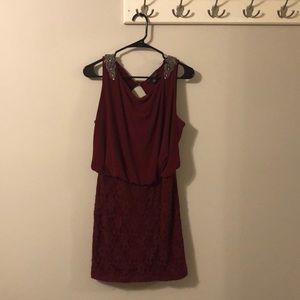 Dark red cocktail/homecoming dress